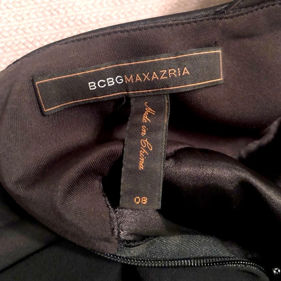 Bcbgmaxazria Dress | Bcbg Maxazria Black Halter Mini Dress | Size: 8 - Picture 3 of 6